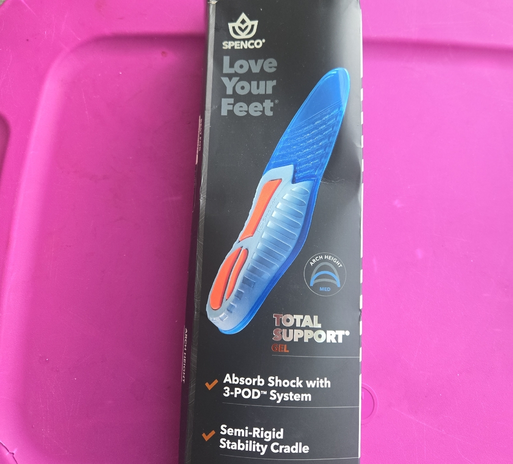 Spenco Blue and Orange Athletic Shoe Insoles